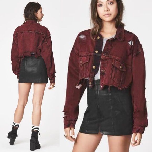 Carmar Jackets & Blazers - LF Carmar distressed cropped denim jacket $248